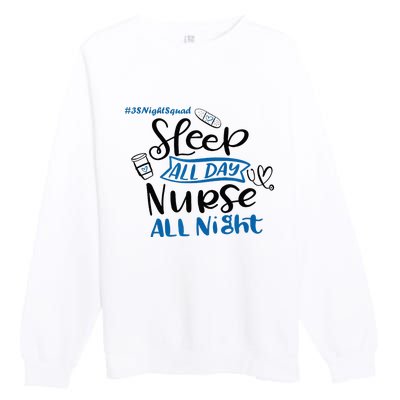 Night Shift Nurse 3S Variant Premium Crewneck Sweatshirt