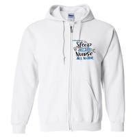 Night Shift Nurse 3S Variant Full Zip Hoodie