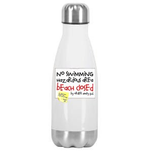 No Swimming Stainless Steel Insulated Water Bottle