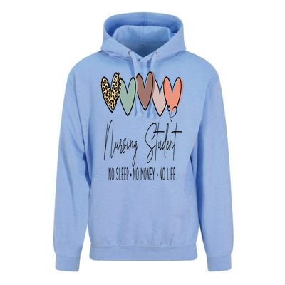 Nursing Student No Sleep No Money No Life Future Nurse Unisex Surf Hoodie