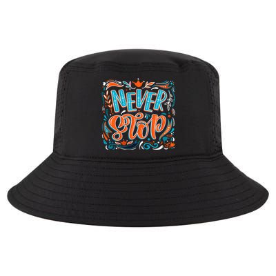 Never Stop Cool Comfort Performance Bucket Hat