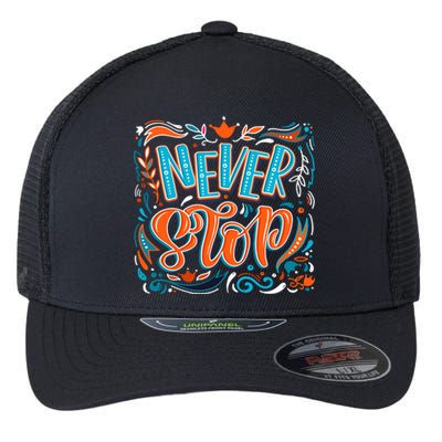 Never Stop Flexfit Unipanel Trucker Cap