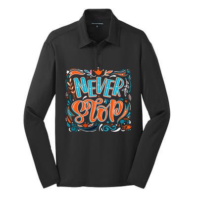 Never Stop Silk Touch Performance Long Sleeve Polo