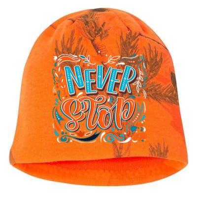 Never Stop Kati - Camo Knit Beanie