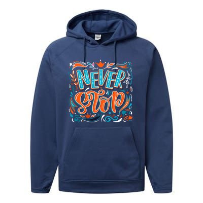 Never Stop Performance Fleece Hoodie