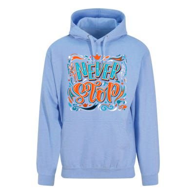 Never Stop Unisex Surf Hoodie