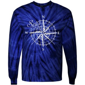 Nautical Sailing Tie-Dye Long Sleeve Shirt