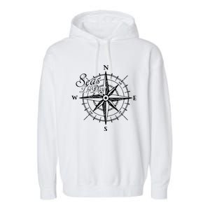 Nautical Sailing Garment-Dyed Fleece Hoodie