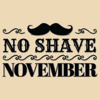 No Shave November Mustache Funny Drawstring Bag
