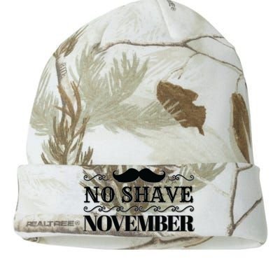 No Shave November Mustache Funny Kati Licensed 12" Camo Beanie