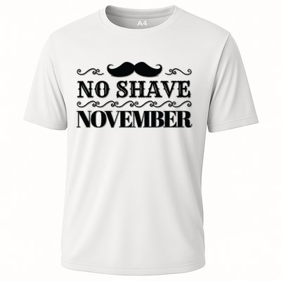 No Shave November Mustache Funny Performance Shirt