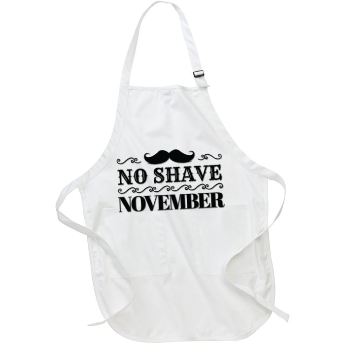 No Shave November Mustache Funny Apron