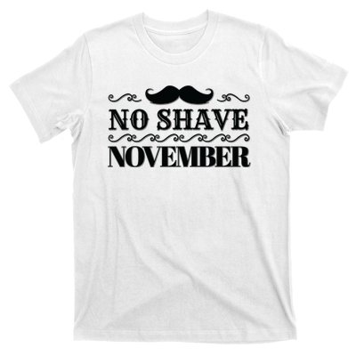 No Shave November Mustache Funny T-Shirt