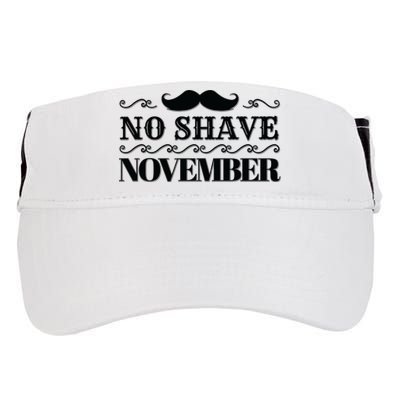 No Shave November Mustache Funny Adult Drive Performance Visor