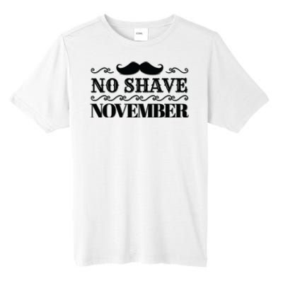 No Shave November Mustache Funny Tall Fusion ChromaSoft Performance T-Shirt