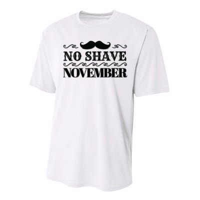 No Shave November Mustache Funny Performance Sprint T-Shirt