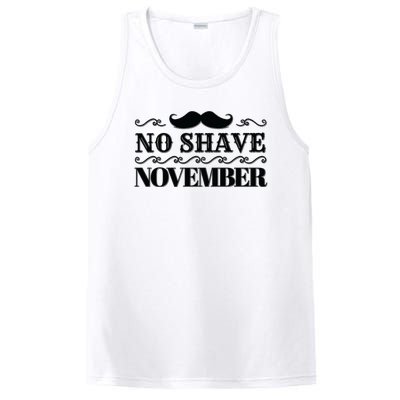 No Shave November Mustache Funny PosiCharge Competitor Tank