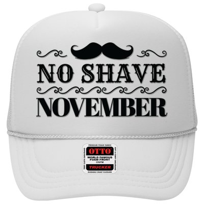 No Shave November Mustache Funny Trucker Hat