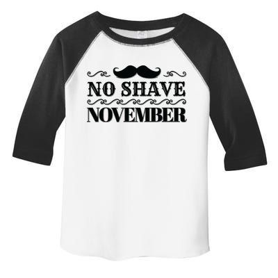 No Shave November Mustache Funny Toddler Fine Jersey T-Shirt