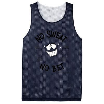 No Sweat No Bet Mesh Reversible Basketball Jersey Tank