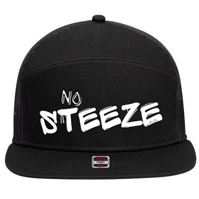 No Steeze 7 Panel Mesh Trucker Snapback Hat