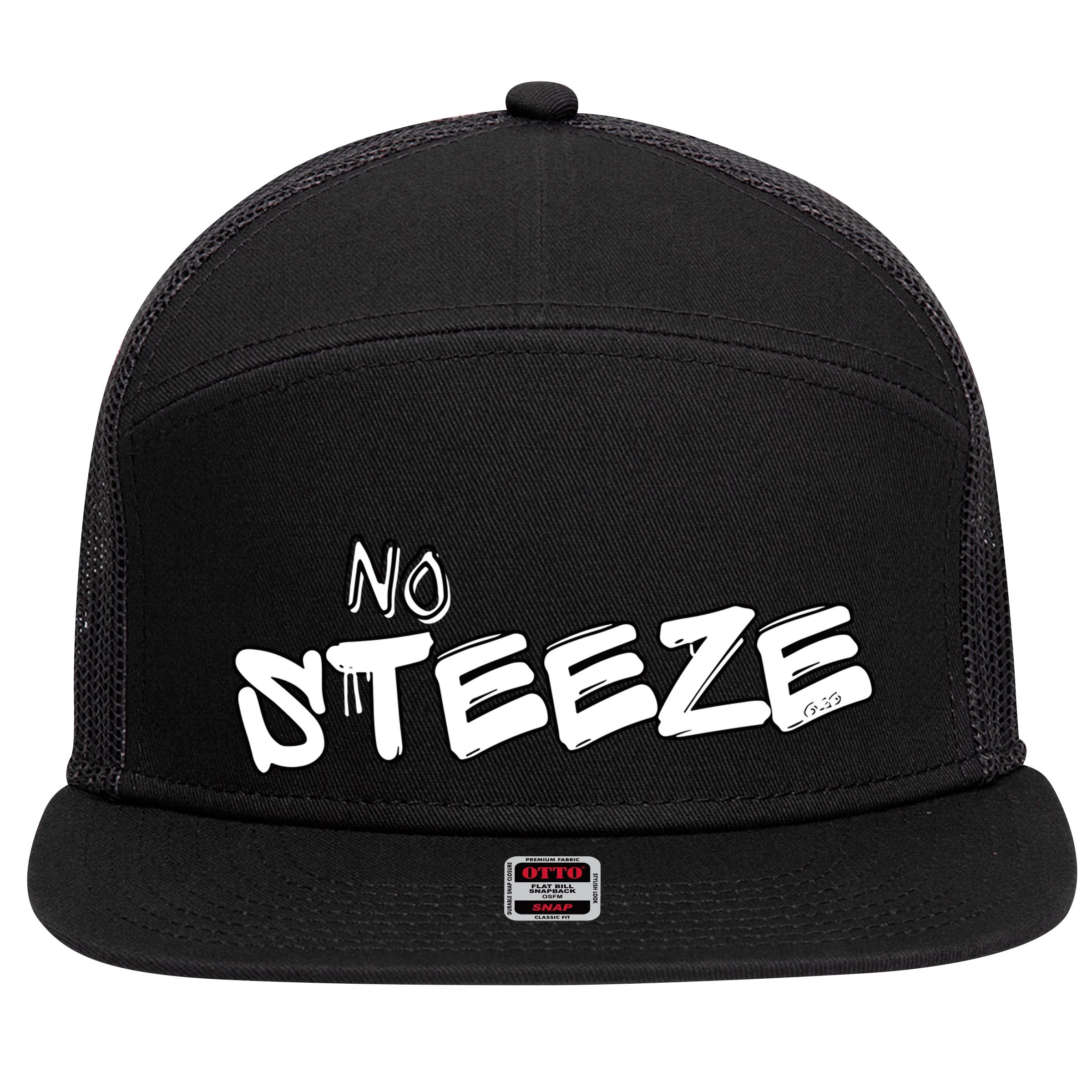 No Steeze 7 Panel Mesh Trucker Snapback Hat