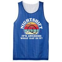 Night Shift Nurse Funny Nurse Nursing Rn Lpn Cna Gift Mesh Reversible Basketball Jersey Tank