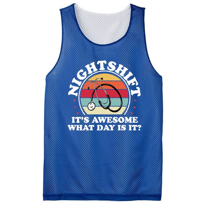 Night Shift Nurse Funny Nurse Nursing Rn Lpn Cna Gift Mesh Reversible Basketball Jersey Tank