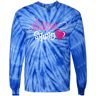 Neuro Squad Neuroscience Nurse Rn Neurologist Secretary Funny Gift Tie-Dye Long Sleeve Shirt