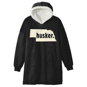 Nebraska State Nickname Husker Hooded Wearable Blanket