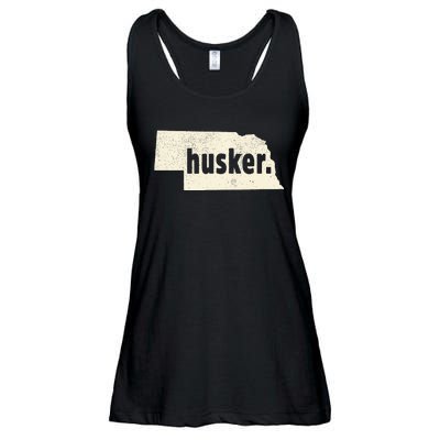 Nebraska State Nickname Husker Ladies Essential Flowy Tank