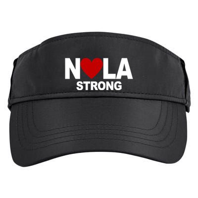 Nola Strong New Orleans Support Never Forget Adult Drive Performance Visor