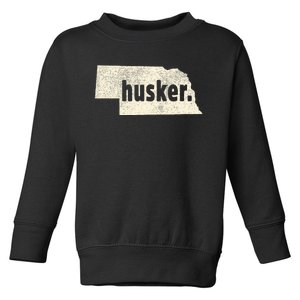 Nebraska State Nickname Husker Toddler Sweatshirt