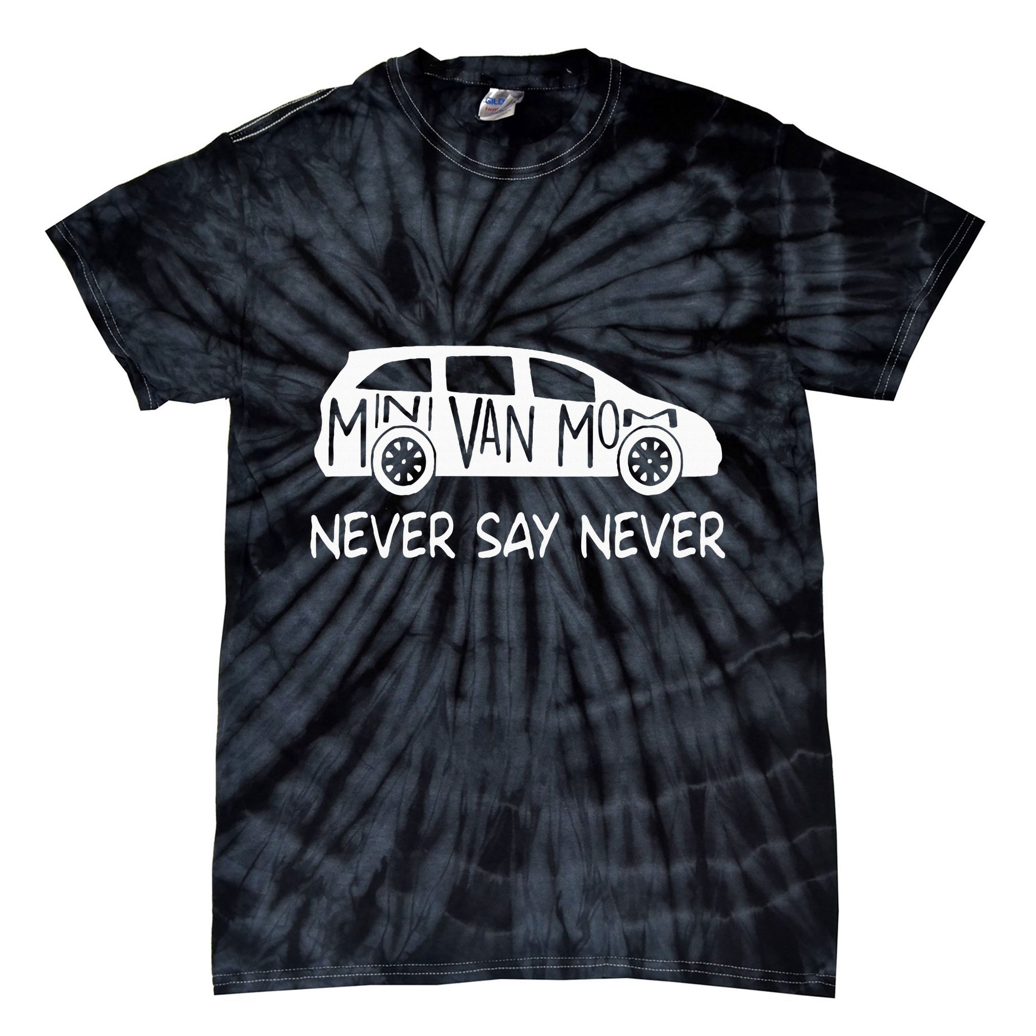 Never Say Never Sayings Minivan Cute Soccer Mom Goalkeepers Tie-Dye T-Shirt
