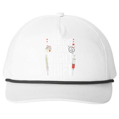 Night Shift Nurse For Men Women Emergency Registered Nurse Snapback Five-Panel Rope Hat