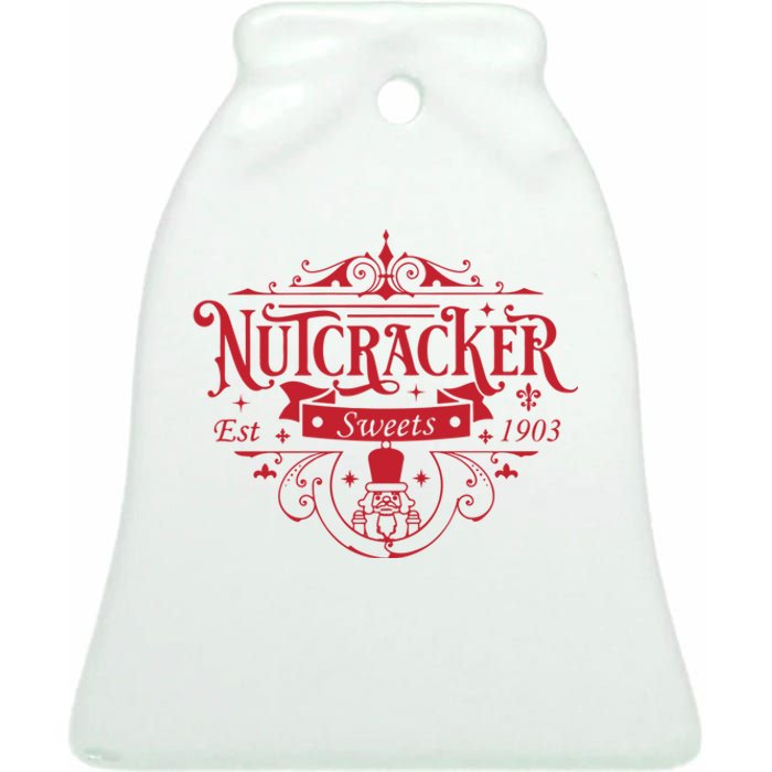 Nutcracker Sweets Nutcracker Christmas Holiday Ceramic Bell Ornament