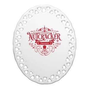 Nutcracker Sweets Nutcracker Christmas Holiday Ceramic Oval Ornament