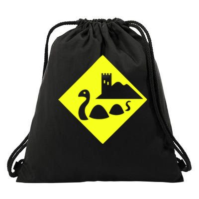 Nessie Scotland Drawstring Bag