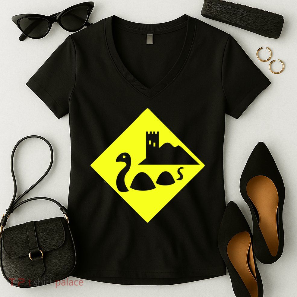 Nessie Scotland Women's V-Neck T-Shirt