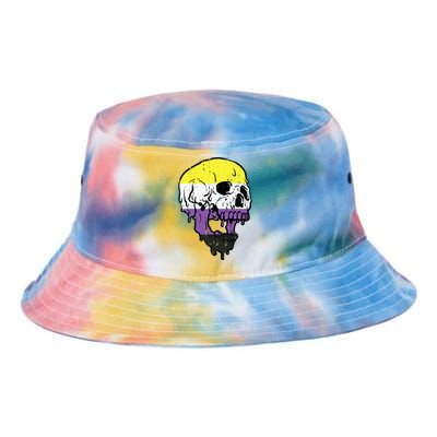 N.O.N.B.I.N.A.R.Y. .S.Kull Non Binary Enby Pride Lgbtq Tie Dye Newport Bucket Hat