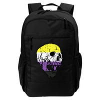 N.O.N.B.I.N.A.R.Y. .S.Kull Non Binary Enby Pride Lgbtq Daily Commute Backpack