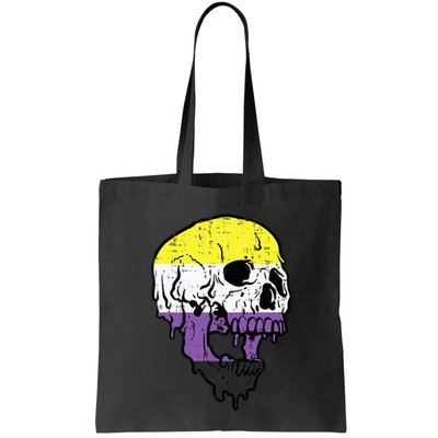 N.O.N.B.I.N.A.R.Y. .S.Kull Non Binary Enby Pride Lgbtq Tote Bag