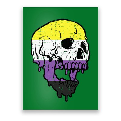 N.O.N.B.I.N.A.R.Y. .S.Kull Non Binary Enby Pride Lgbtq Poster
