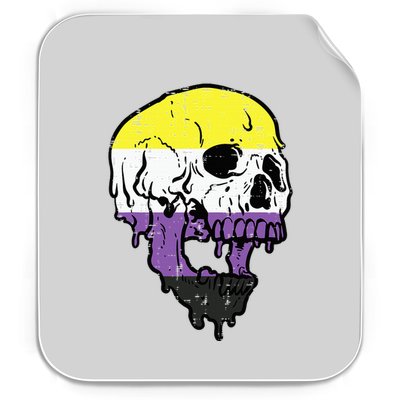 N.O.N.B.I.N.A.R.Y. .S.Kull Non Binary Enby Pride Lgbtq Permanent Decal Sticker