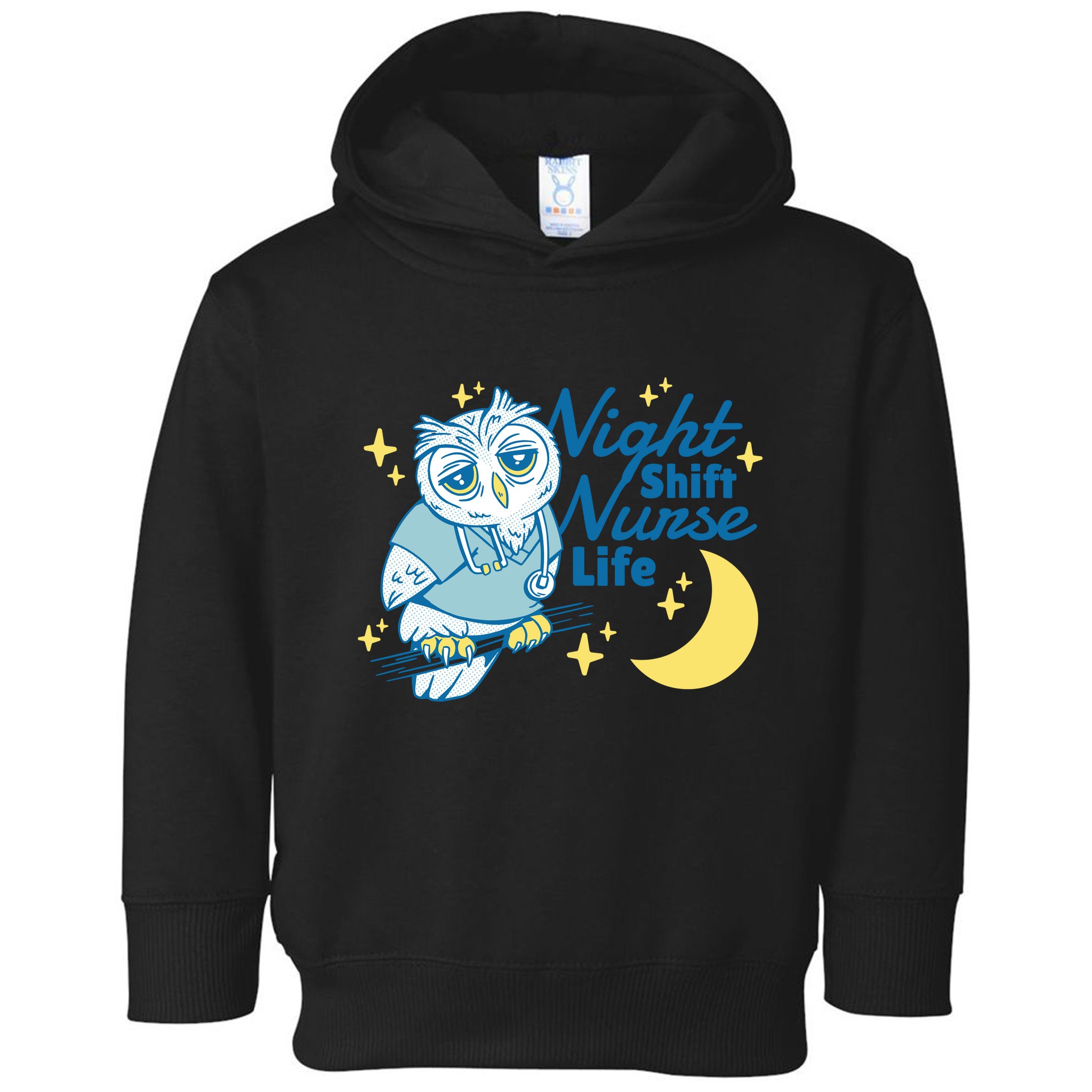 Night Shift Nurse Life Owl Toddler Hoodie