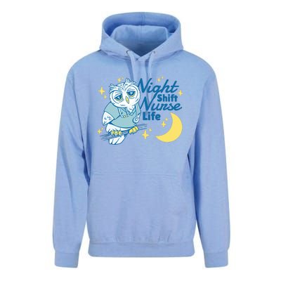 Night Shift Nurse Life Owl Unisex Surf Hoodie