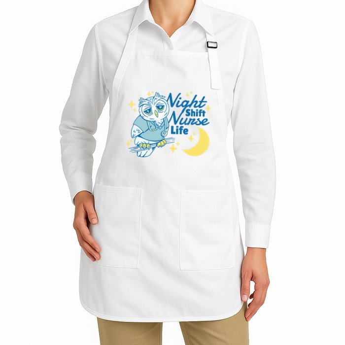 Night Shift Nurse Life Owl Apron