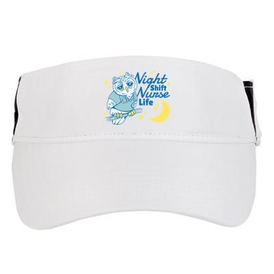 Night Shift Nurse Life Owl Adult Drive Performance Visor