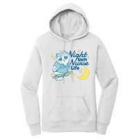 Night Shift Nurse Life Owl Women's Pullover Hoodie