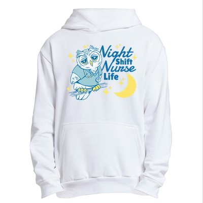 Night Shift Nurse Life Owl Urban Pullover Hoodie